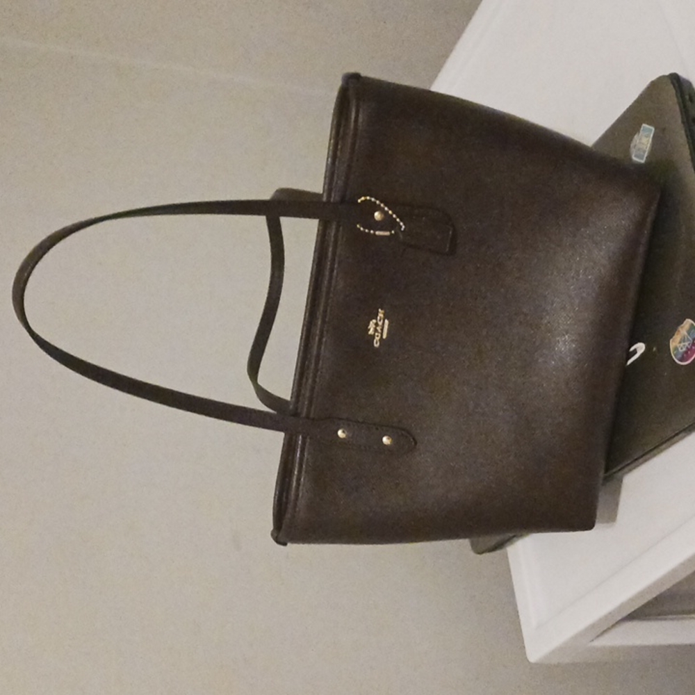 A Coach New York shoulder purse